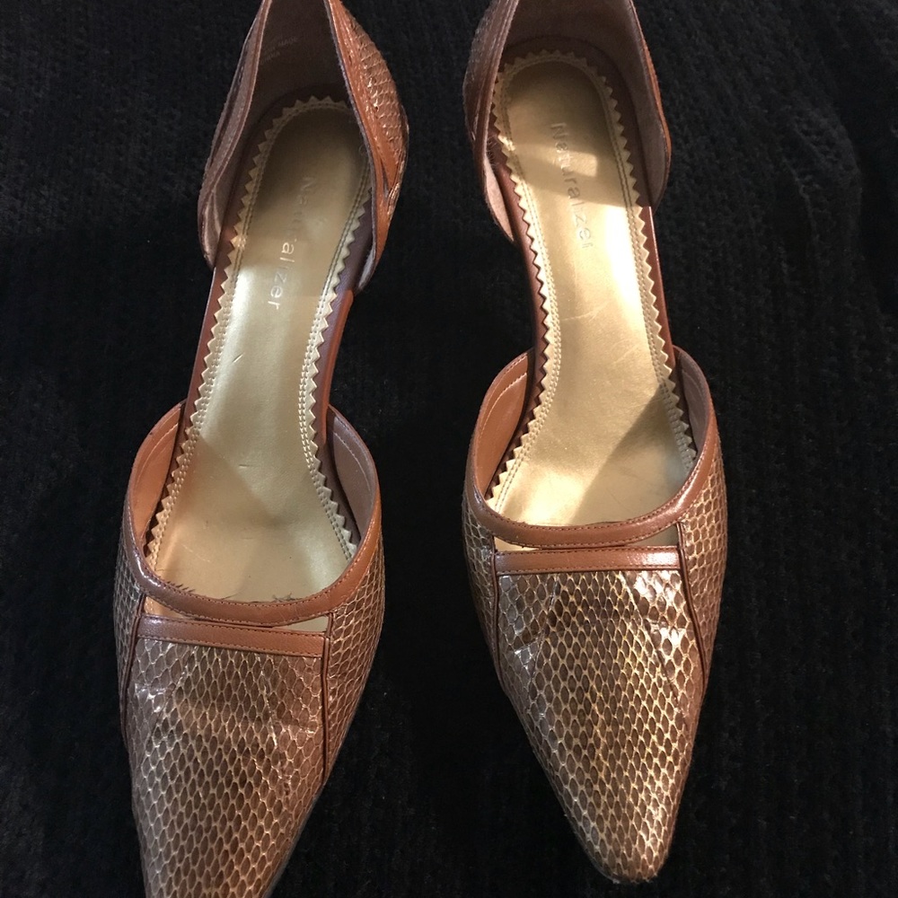 Naturalizer Brown Snakeskin Pumps